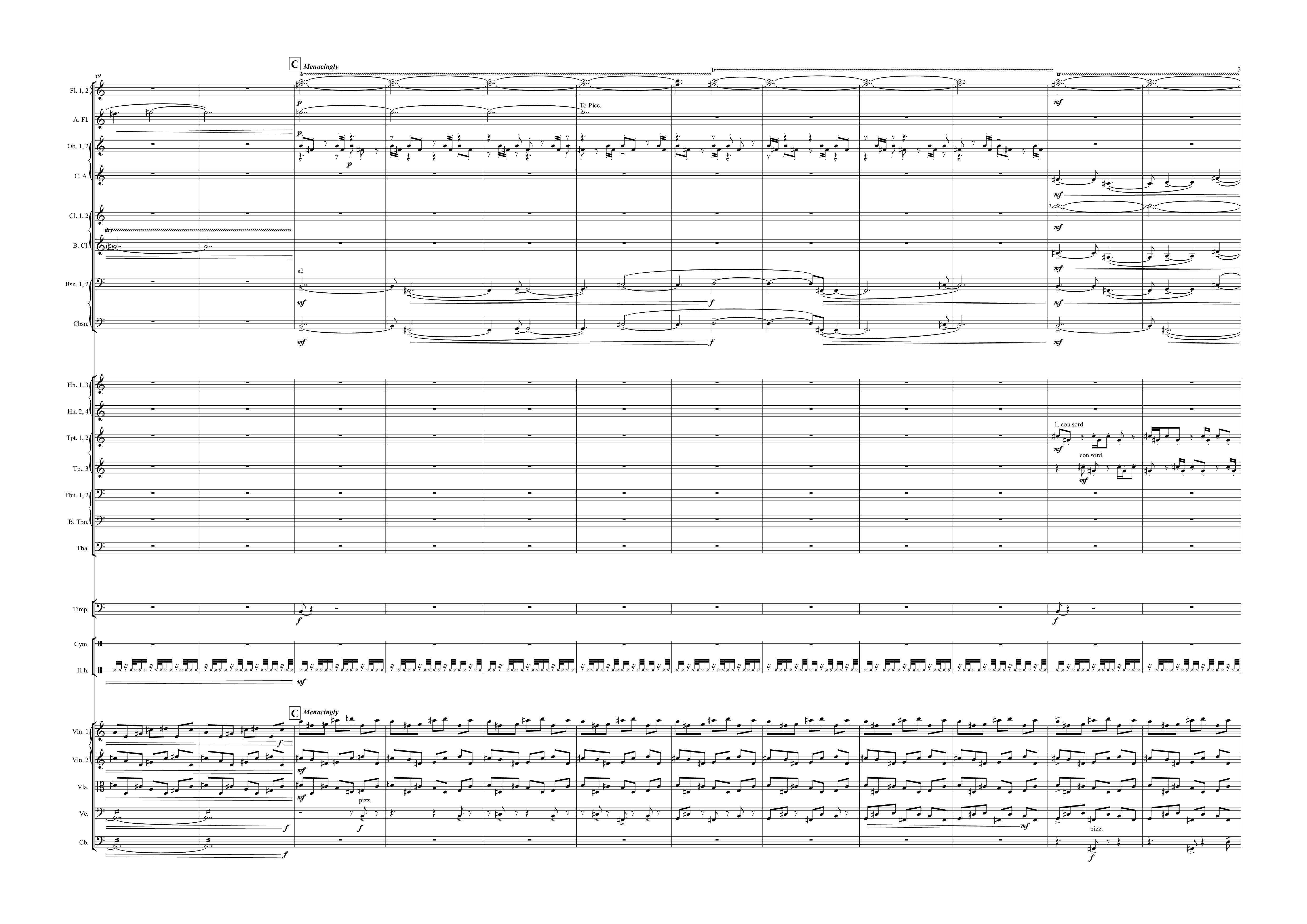 Gamelan Storm Score Page 3